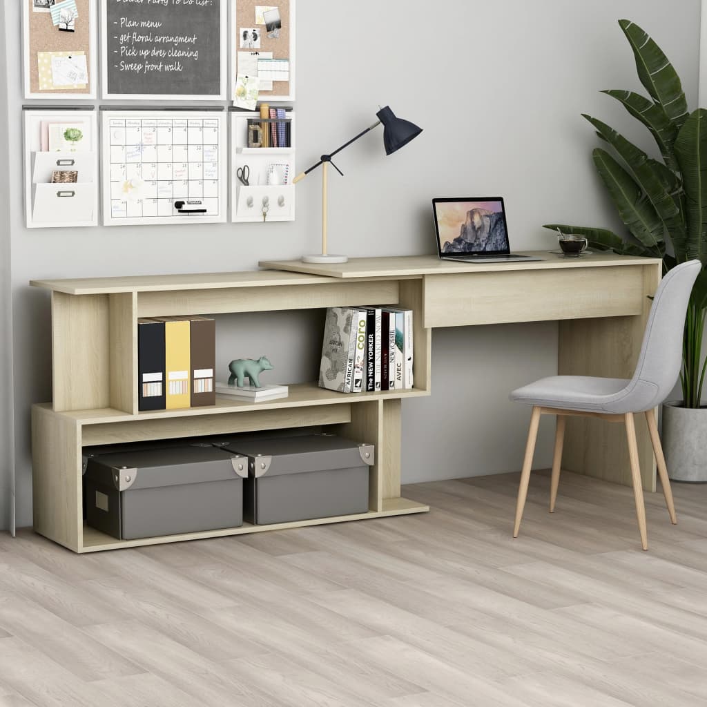 Eckschreibtisch 200,5X50X76 Cm Holzwerkstoff