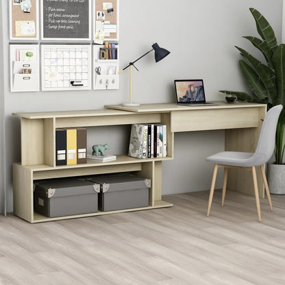 Eckschreibtisch 200,5X50X76 Cm Holzwerkstoff