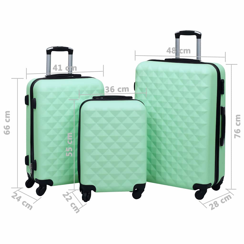Hartschalen-Trolley-Set | Reisekoffer | Urlaubsgepäck | Rollkoffer | Kofferset