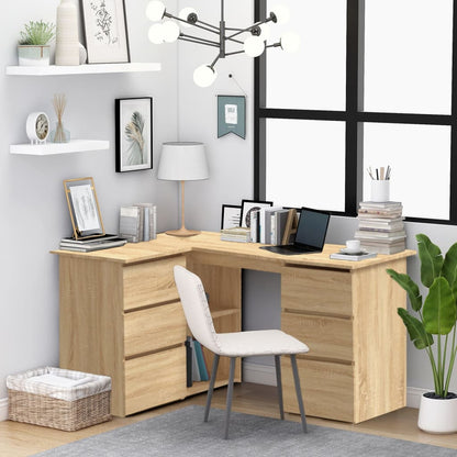 Eckschreibtisch -Optik 145X100X76 Cm Holzwerkstoff