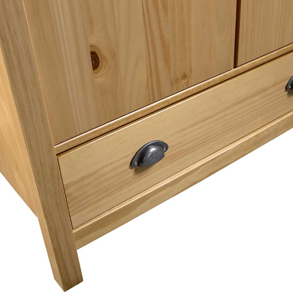 Kleiderschrank mit 2 Türen Hill Weiß 89x50x170 cm Kiefernholz