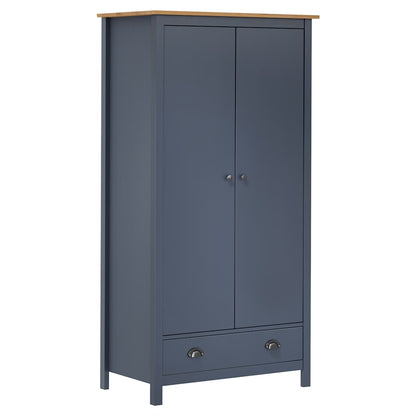 Kleiderschrank mit 2 Türen Hill Weiß 89x50x170 cm Kiefernholz