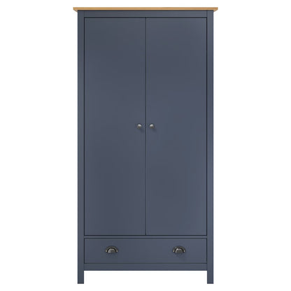 Kleiderschrank mit 2 Türen Hill Weiß 89x50x170 cm Kiefernholz
