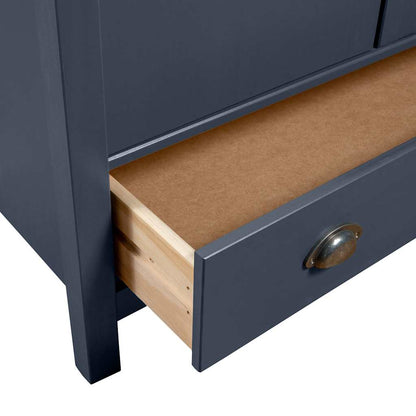 Kleiderschrank mit 2 Türen Hill Weiß 89x50x170 cm Kiefernholz