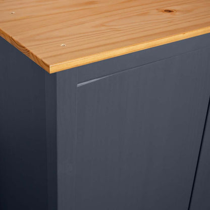 Kleiderschrank mit 2 Türen Hill Weiß 89x50x170 cm Kiefernholz