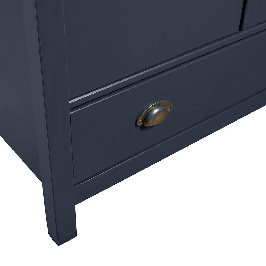 Kleiderschrank mit 3 Türen Hill Weiß 127x50x170 cm Kiefernholz