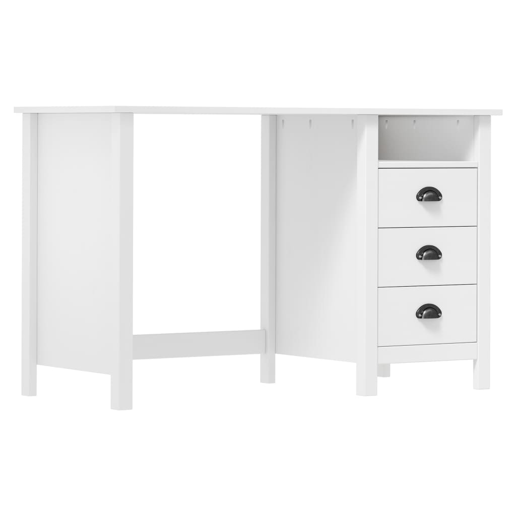 Schreibtisch Hill Mit 3 Schubladen 120X50X74 Cm Kiefernholz