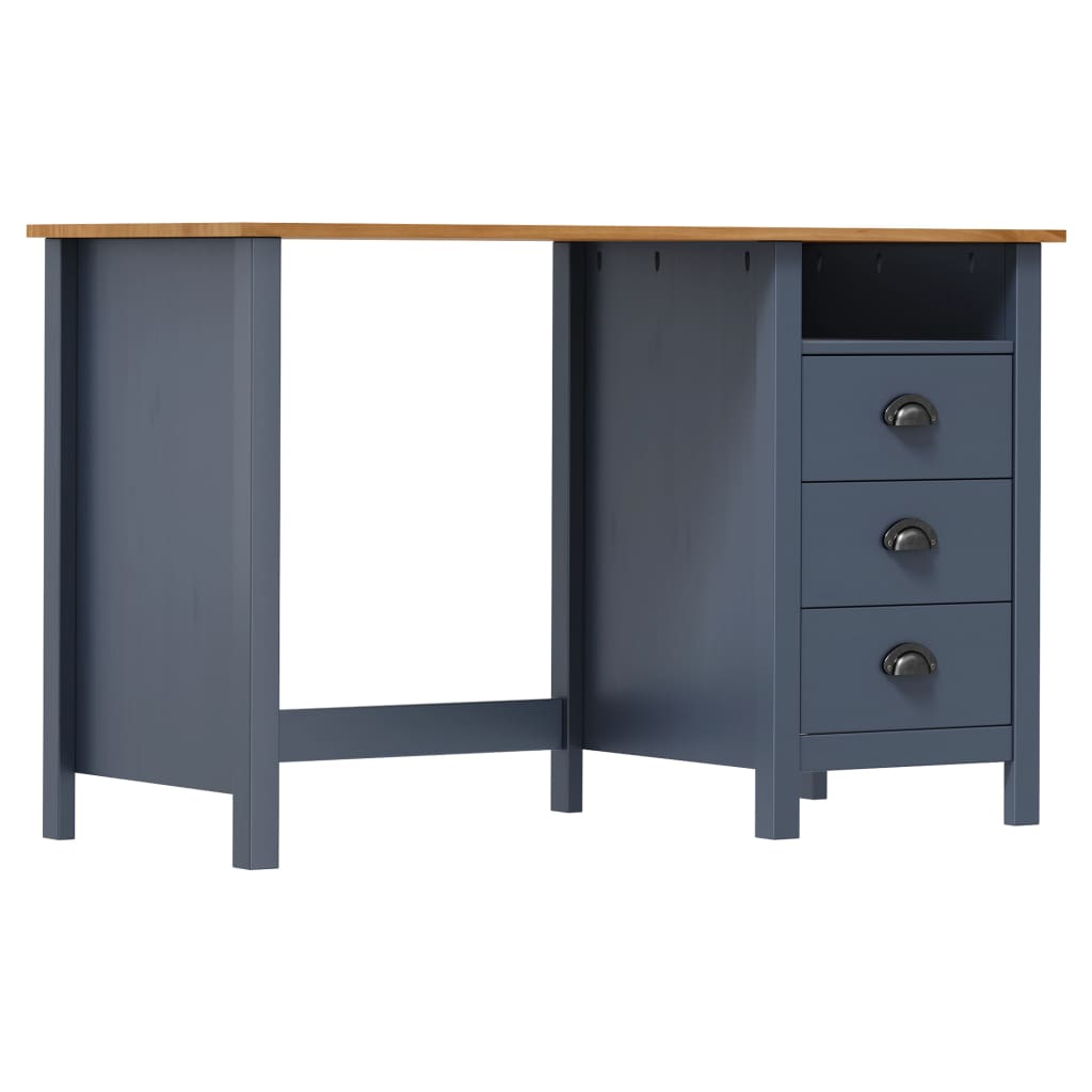 Schreibtisch Hill Mit 3 Schubladen 120X50X74 Cm Kiefernholz
