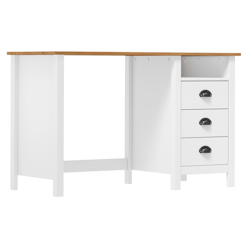 Schreibtisch Hill Mit 3 Schubladen 120X50X74 Cm Kiefernholz
