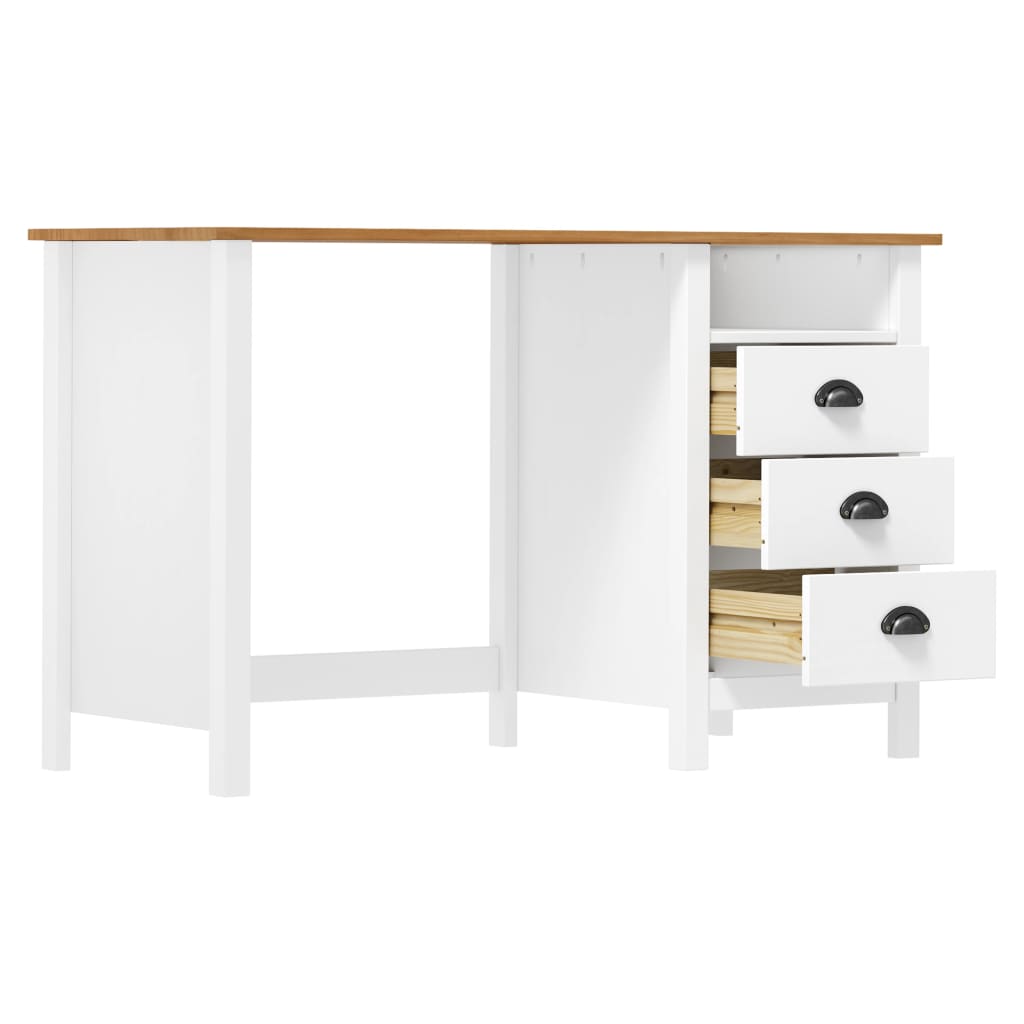 Schreibtisch Hill Mit 3 Schubladen 120X50X74 Cm Kiefernholz