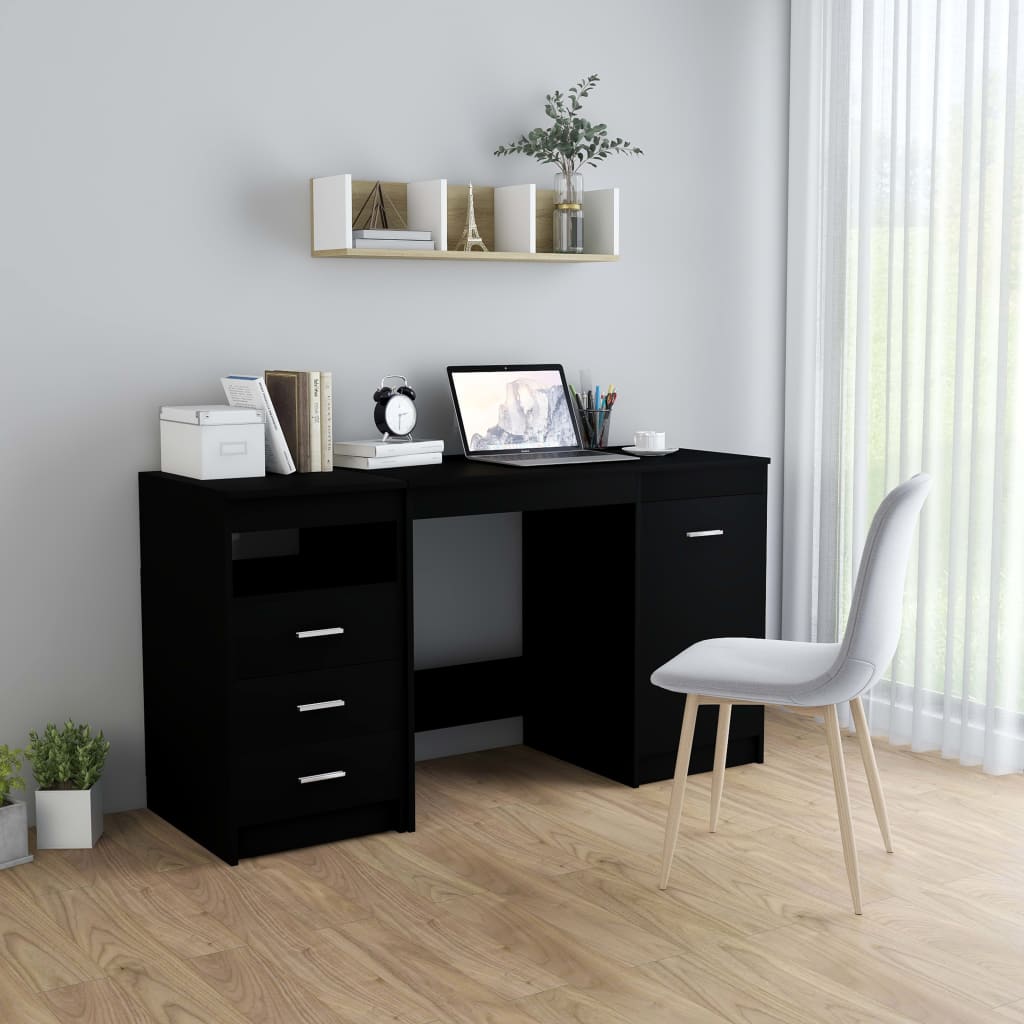 Schreibtisch Weiß 140x50x76 cm Holzwerkstoff