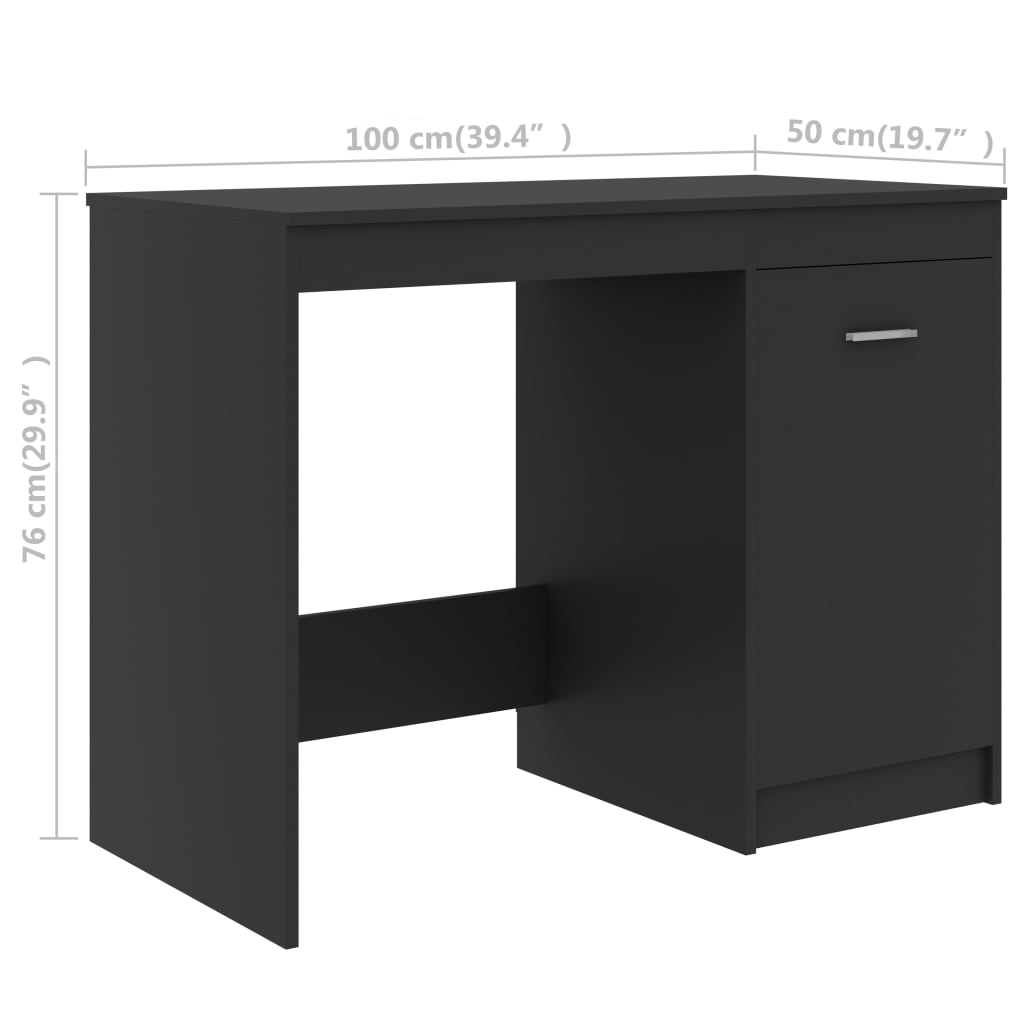 Schreibtisch Weiß 140x50x76 cm Holzwerkstoff