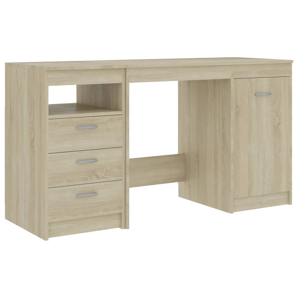 Schreibtisch Weiß 140x50x76 cm Holzwerkstoff