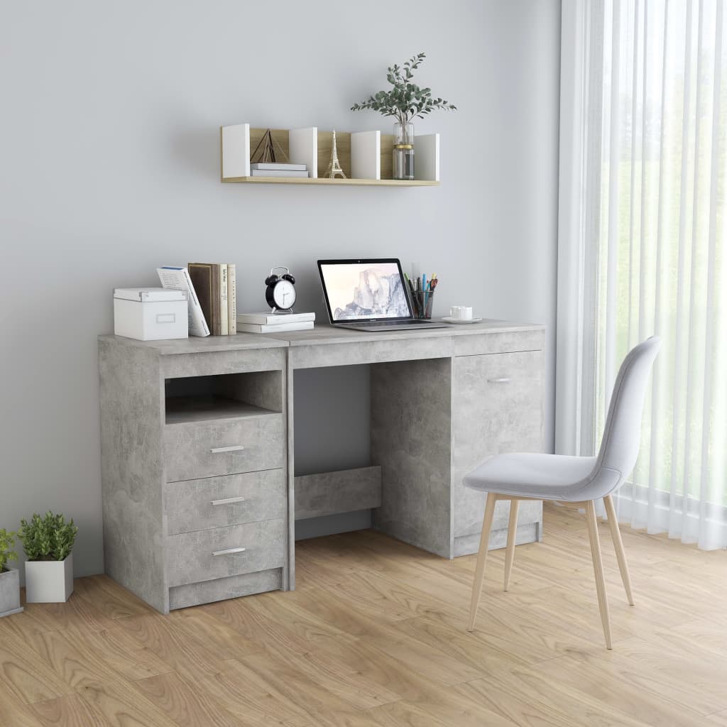 Schreibtisch Weiß 140x50x76 cm Holzwerkstoff