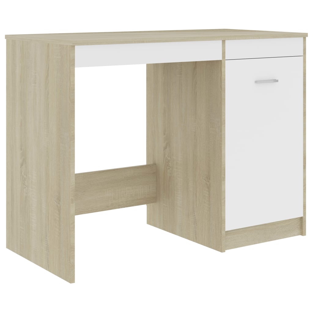 Schreibtisch Weiß 140x50x76 cm Holzwerkstoff