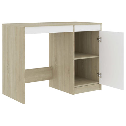 Schreibtisch Weiß 140x50x76 cm Holzwerkstoff