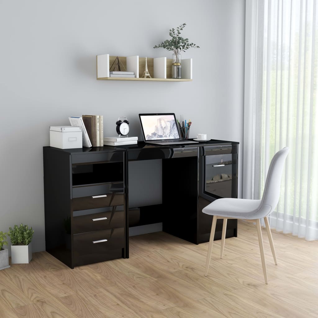 Schreibtisch Weiß 140x50x76 cm Holzwerkstoff