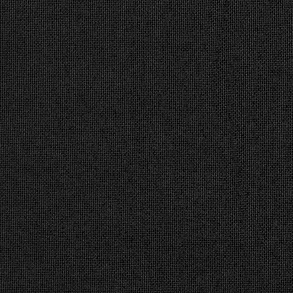 Verdunkelungsvorhänge Ösen Leinenoptik 2 Stk. Schwarz 140x175cm