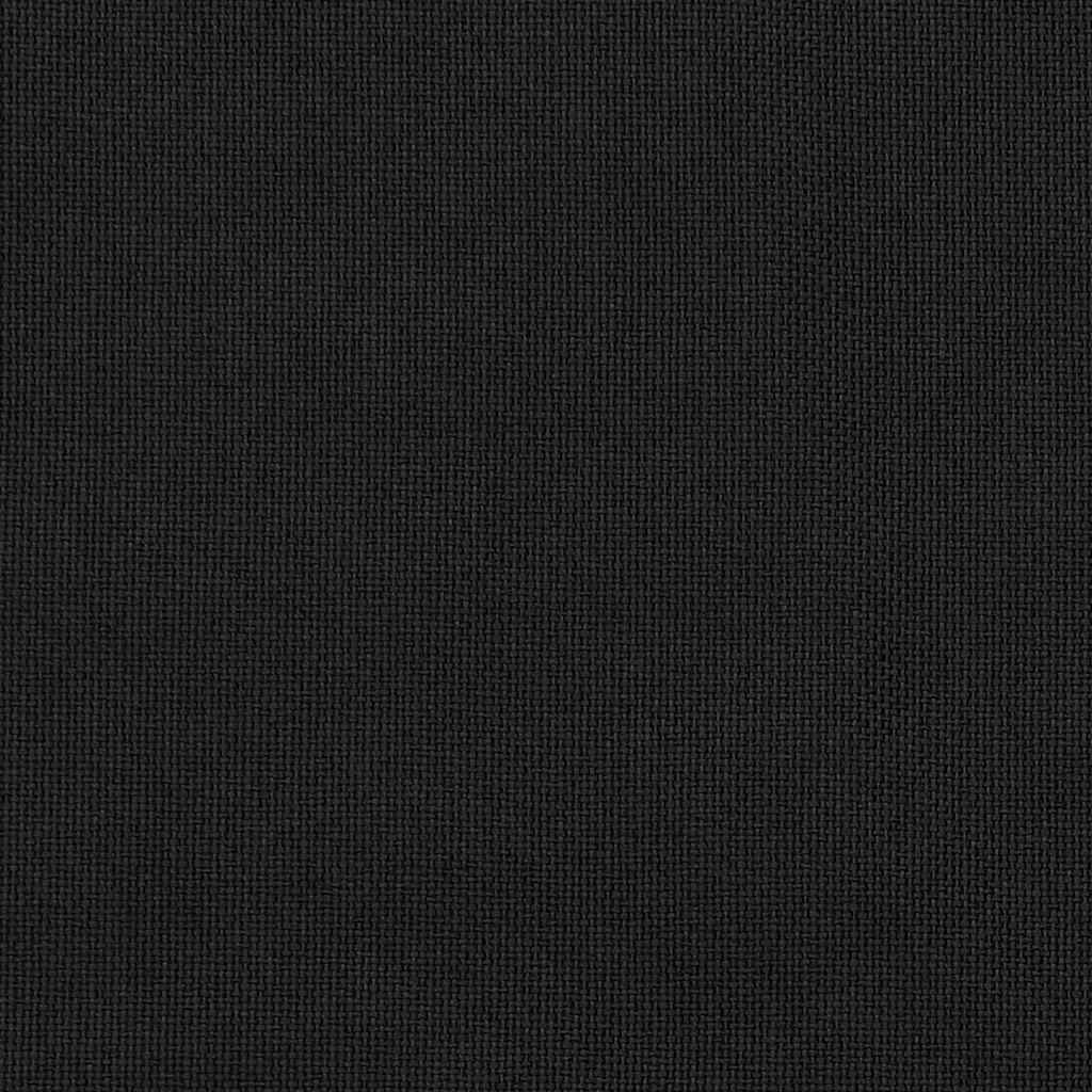 Verdunkelungsvorhang mit Ösen Leinenoptik Schwarz 290x245 cm