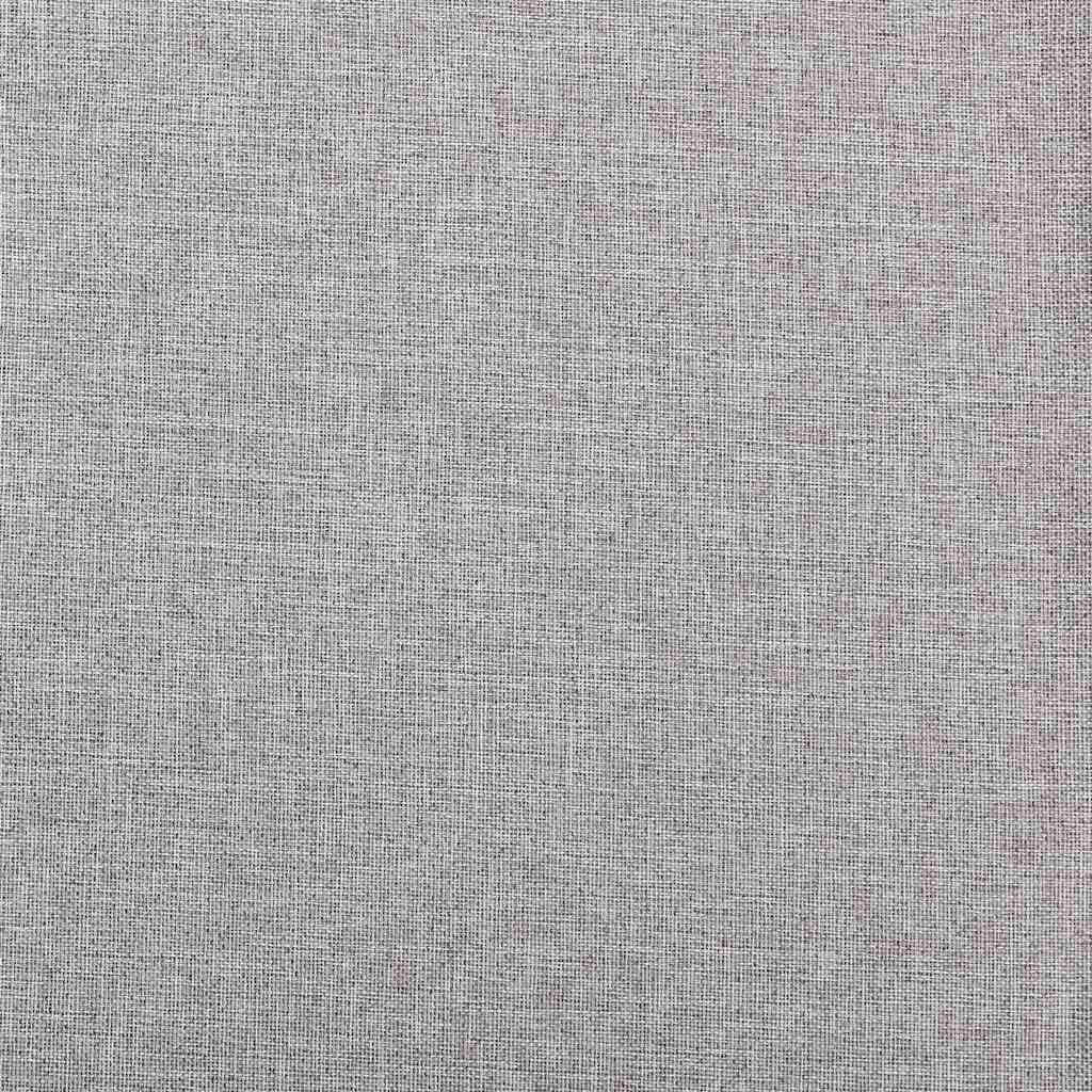 Verdunkelungsvorhänge Ösen Leinenoptik 2 Stk. Schwarz 140x175cm