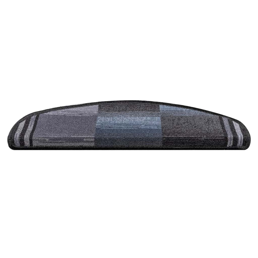 Stufenmatten Selbstklebend 10 Stk 65x21x4 cm Schwarz Grau