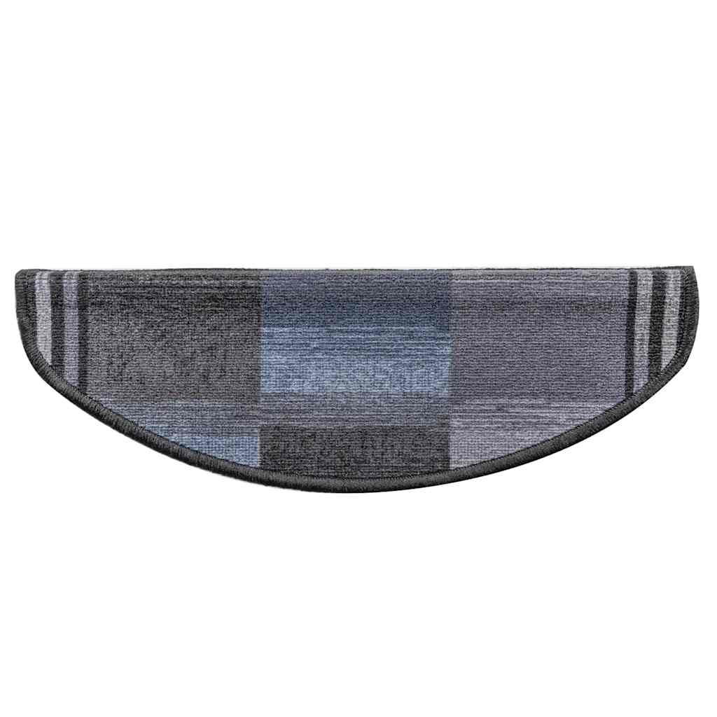 Stufenmatten Selbstklebend 10 Stk 65x21x4 cm Schwarz Grau
