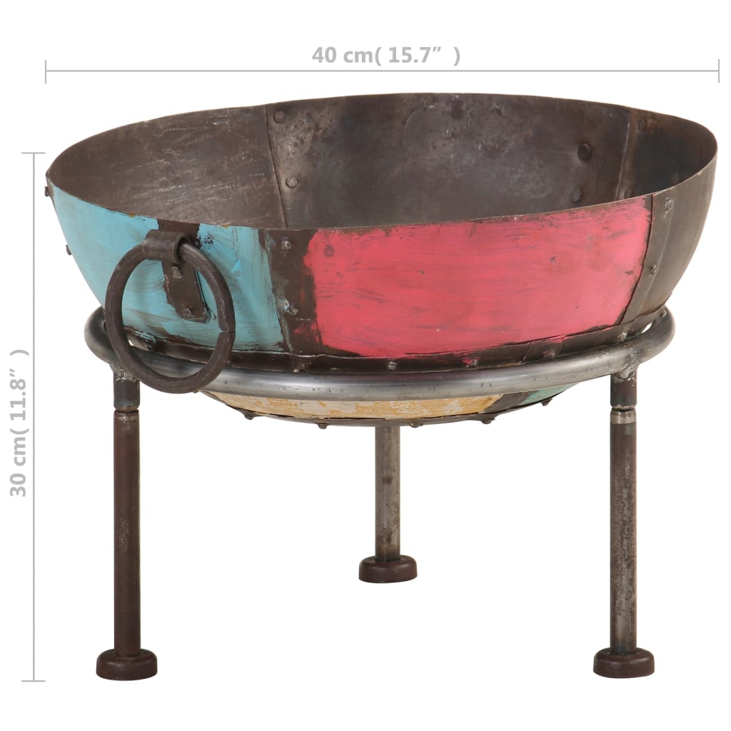 Rustikale Feuerstelle Ø 40 cm Eisen