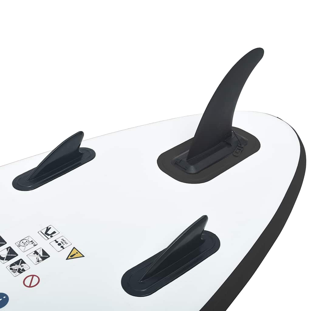 Aufblasbares Stand Up Paddle Board Set Grün und Weiß