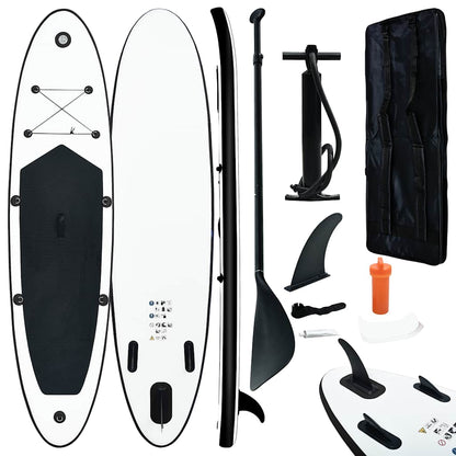 Stand Up Paddle Surfboard SUP Aufblasbar Rot und Weiß