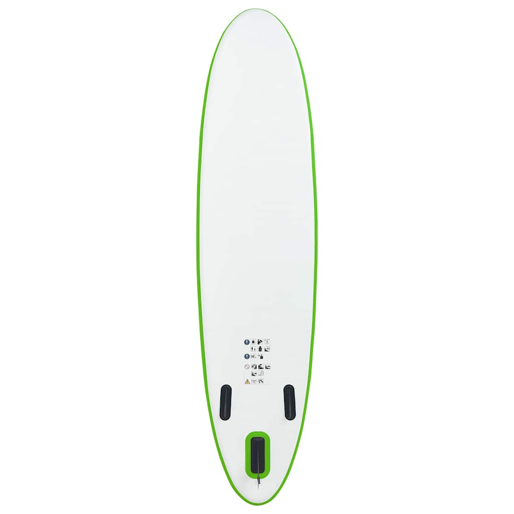 Aufblasbares Stand Up Paddle Board Set Grün und Weiß