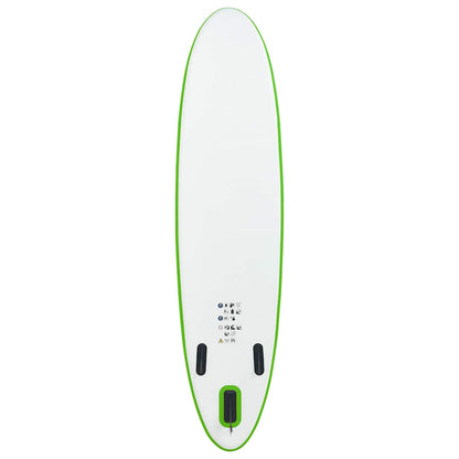 Aufblasbares Stand Up Paddle Board Set Grün und Weiß