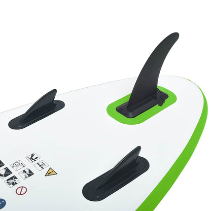 Aufblasbares Stand Up Paddle Board Set Schwarz und Weiß