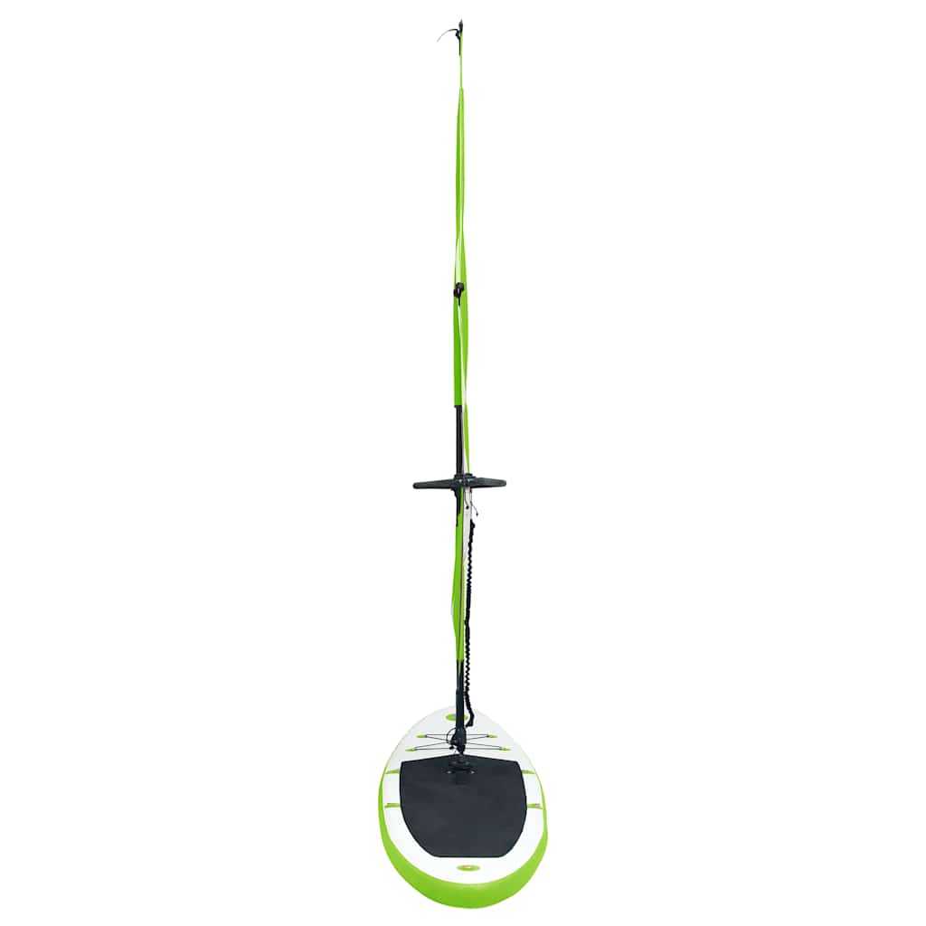 Aufblasbares SUP-Board mit Segel Set Blau und Weiß