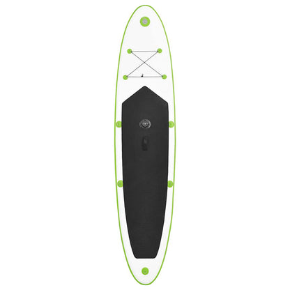 Aufblasbares SUP-Board mit Segel Set Blau und Weiß