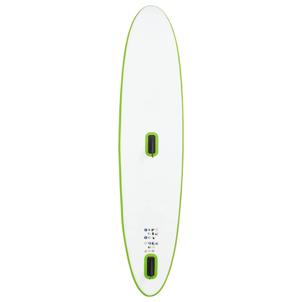 Aufblasbares SUP-Board mit Segel Set Blau und Weiß