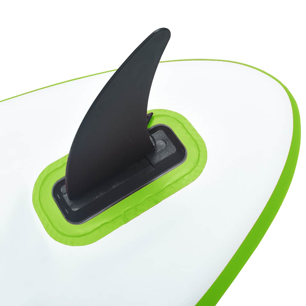 Aufblasbares SUP-Board mit Segel Set Blau und Weiß