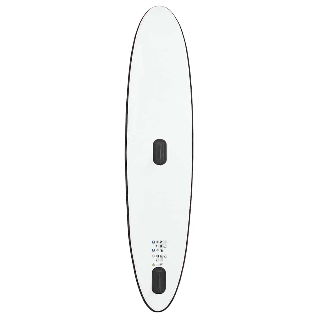 Aufblasbares SUP-Board mit Segel Set Blau und Weiß
