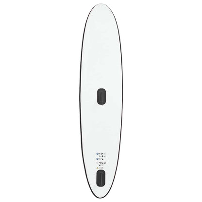 Aufblasbares SUP-Board mit Segel Set Blau und Weiß