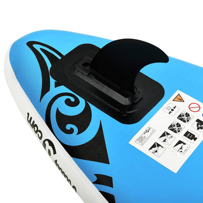 Aufblasbares Stand Up Paddle Board Set 320x76x15 cm Grün