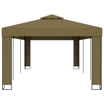 Pavillon mit Doppeldach 3 x 3 m Weiß