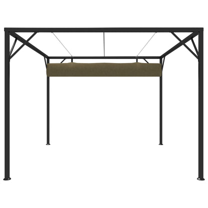 Gartenpavillon mit ausziehbarem Dach 3×3 m Anthrazit