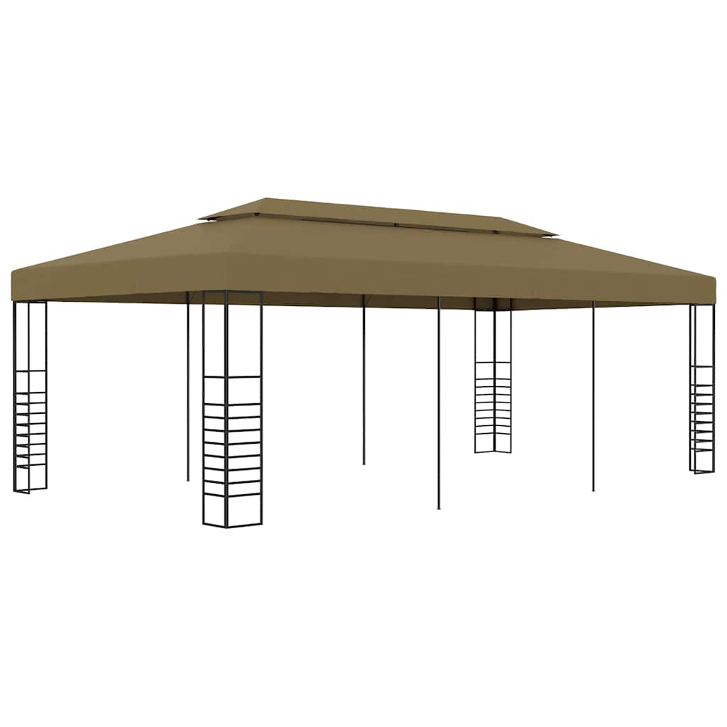Gartenpavillon 6×3 m Weiß