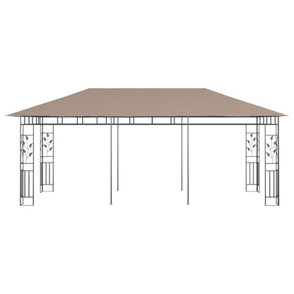 Pavillon mit Moskitonetz 4x3x2,73 m Creme 180 g/m²