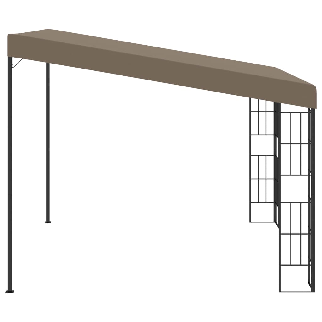 Wand-Pavillon 3x6 m Anthrazit Stoff