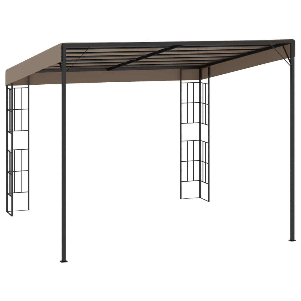 Wand-Pavillon 3x6 m Anthrazit Stoff