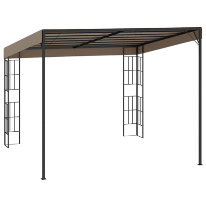 Wand-Pavillon 3x6 m Anthrazit Stoff