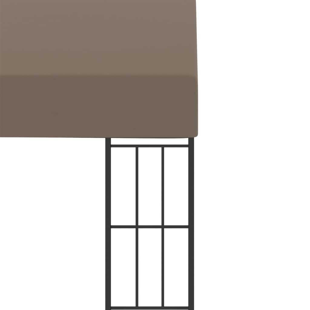 Wand-Pavillon 3x6 m Anthrazit Stoff