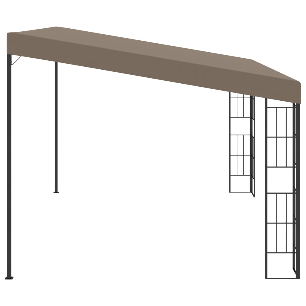 Wand-Pavillon 3x6 m Anthrazit Stoff