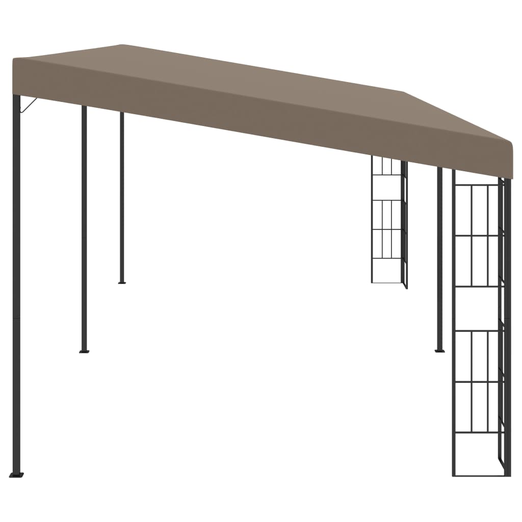 Wand-Pavillon 3x6 m Anthrazit Stoff