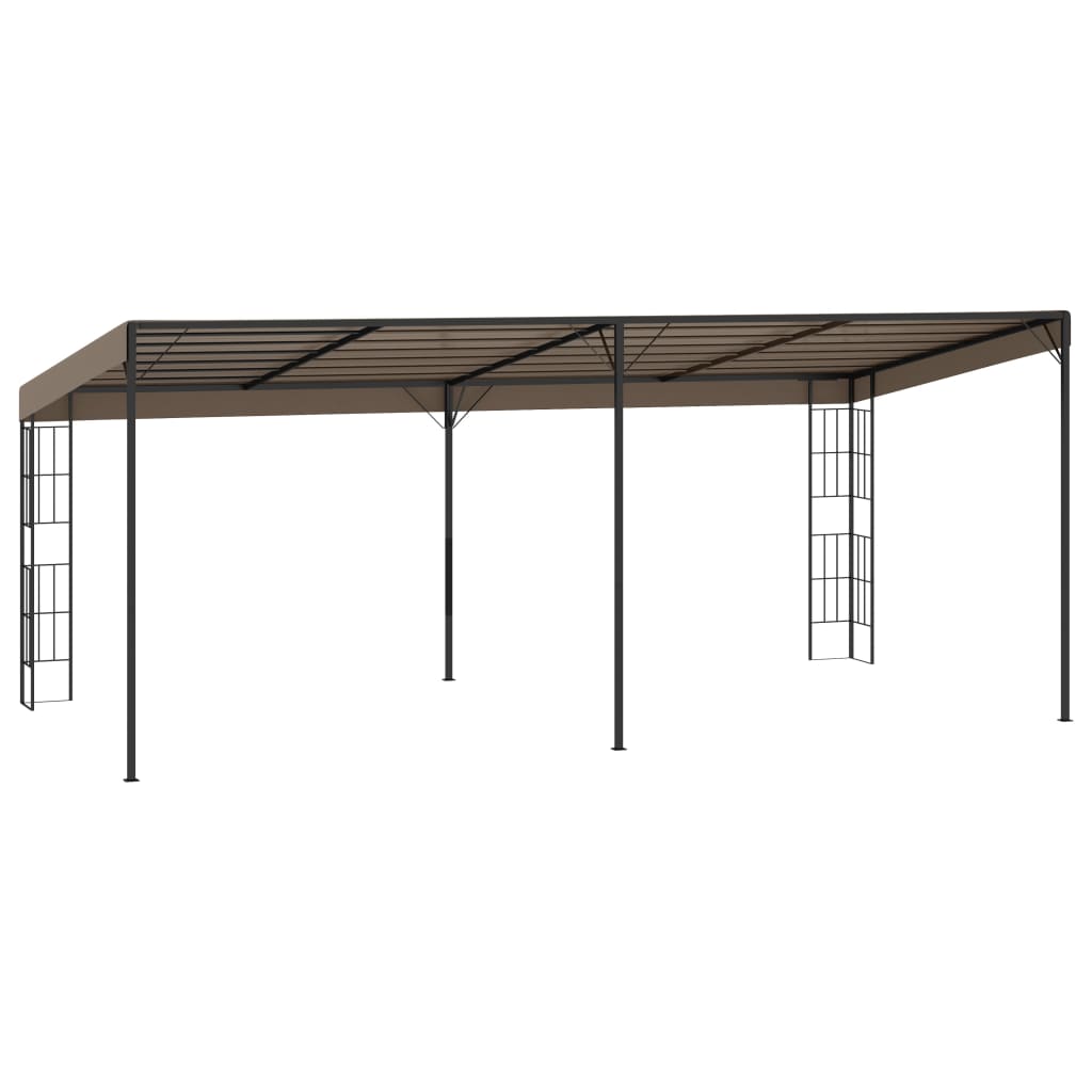 Wand-Pavillon 3x6 m Anthrazit Stoff